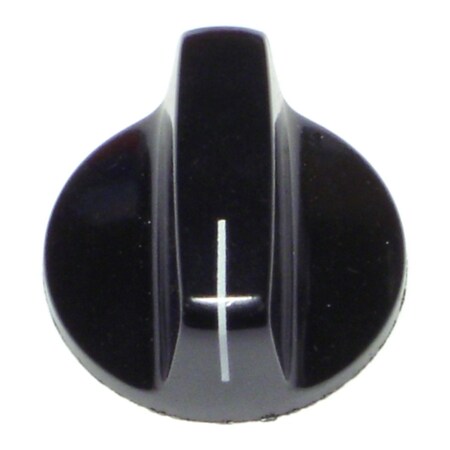Midwest Fastener 1-1/8" x 1/4" Black Plastic Appliance Knobs 3PK 67044